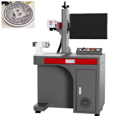 20W 50 Watt 100W Fiber Laser Marking Machine Label Maker Printer Custom Photo Projection Necklace Machine